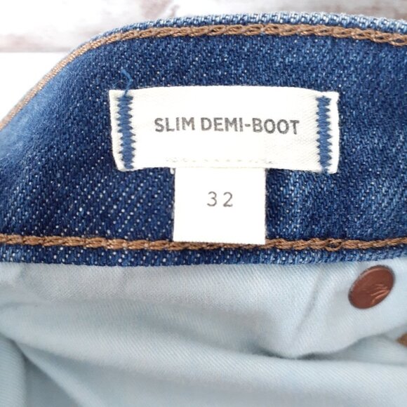 Madewell Womens Jeans Sz 32 Slim Demi Boot 315A - Picture 4 of 6